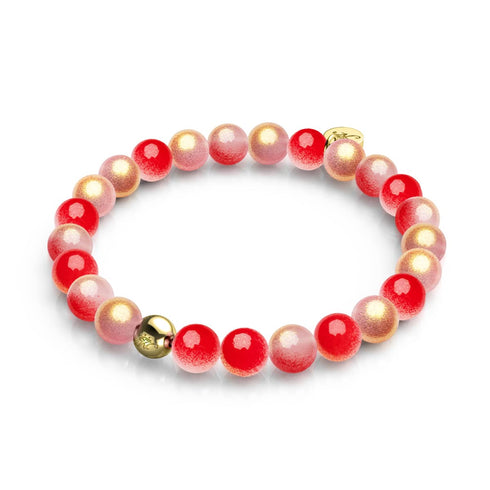 Maraschino Cherry | Shimmer Glass Bracelet